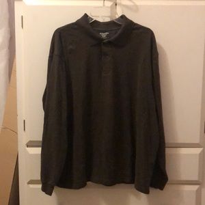 men’s long sleeve polo